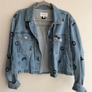 Current/Elliot Denim Letter Jacket